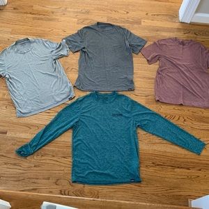 Pack of 4 Patagonia Capilene Cool shirts small